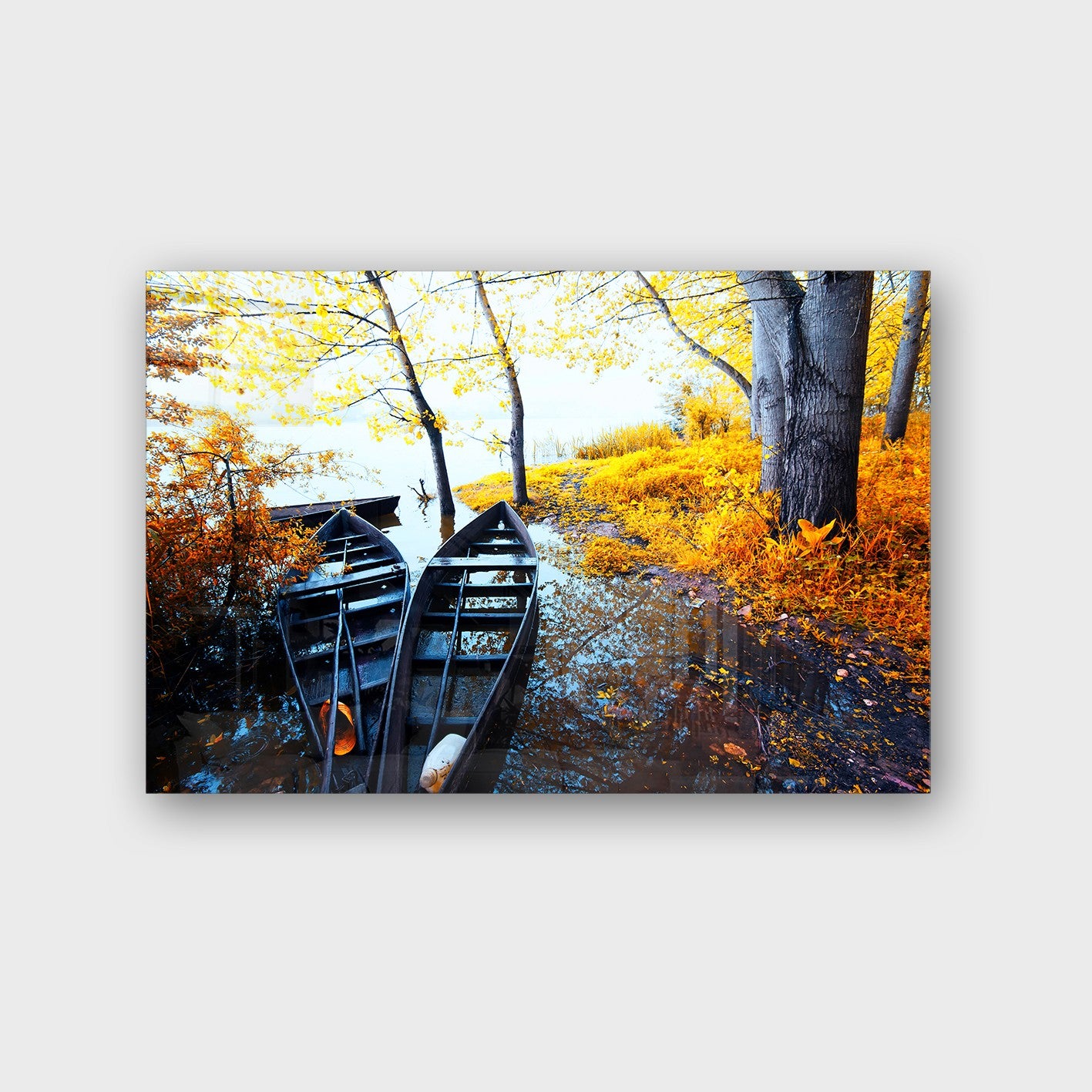 Quadro Decorativo em Vidro Temperado Multicolor 70x100cm - Arte Moderna para Parede