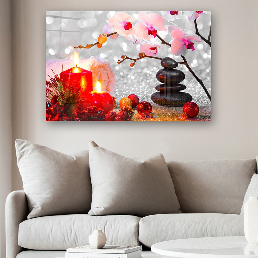 Quadro Decorativo em Vidro Temperado Multicolor 40x60cm - Arte Moderna para Parede