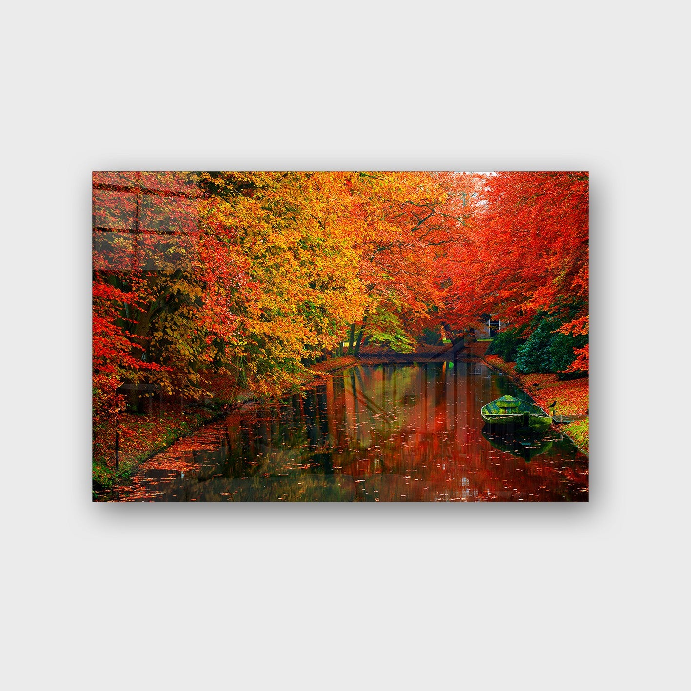 Quadro Decorativo em Vidro Temperado Multicolor 50x70cm - Arte Moderna para Parede