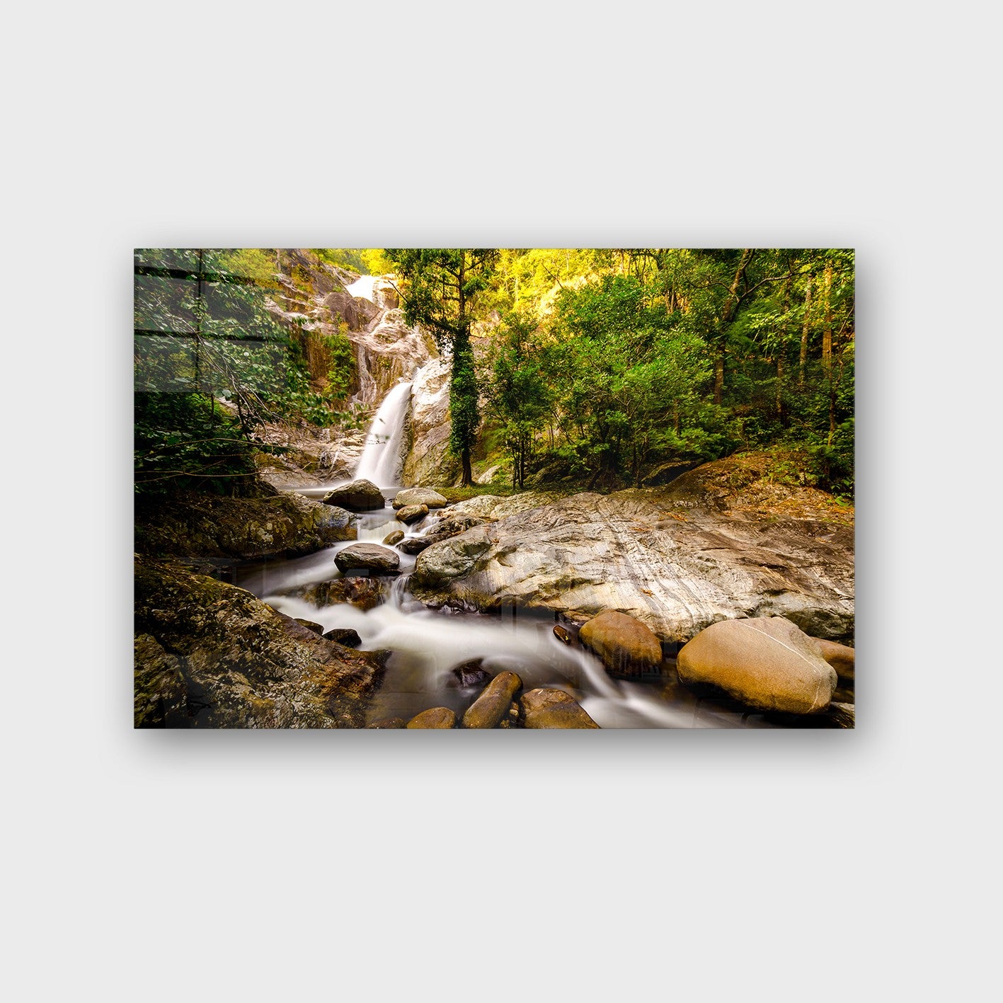 Quadro Decorativo em Vidro Temperado Multicolor 70x100cm - Arte Moderna para Parede