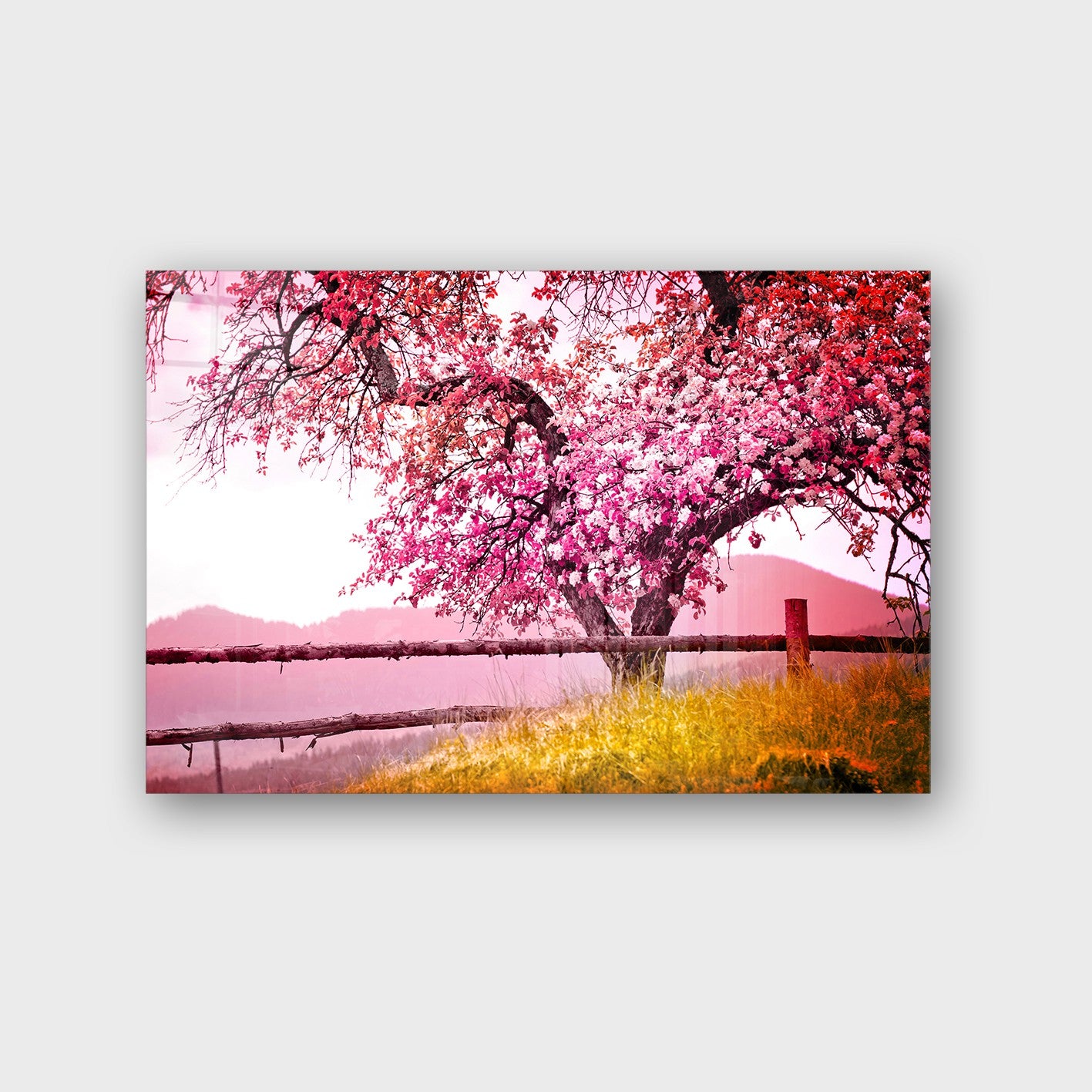 Quadro Decorativo em Vidro Temperado Multicolor 50x70cm - Arte Moderna para Parede