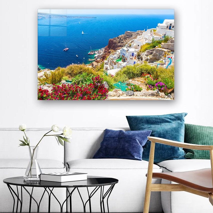 Quadro Decorativo em Vidro Temperado Multicolor 40x60cm - Arte Moderna para Parede