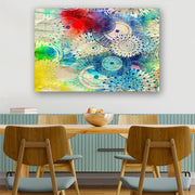 Quadro Decorativo em Vidro Temperado Multicolor 70x100cm - Arte Moderna para Parede