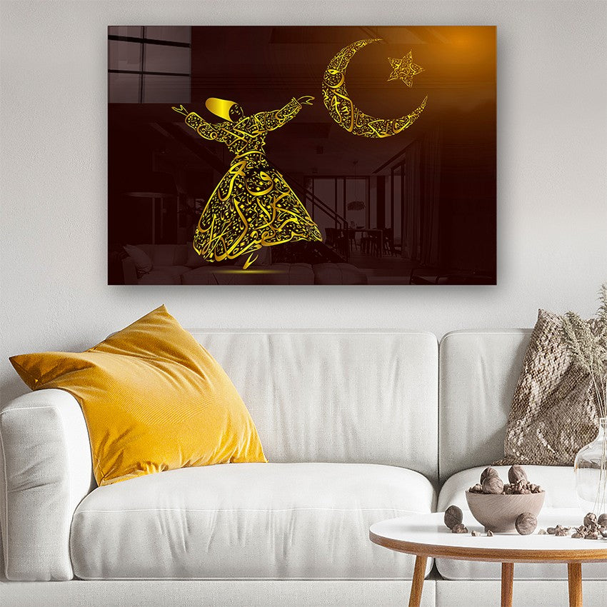 Quadro Decorativo em Vidro Temperado Multicolor 70x100cm - Arte Moderna para Parede