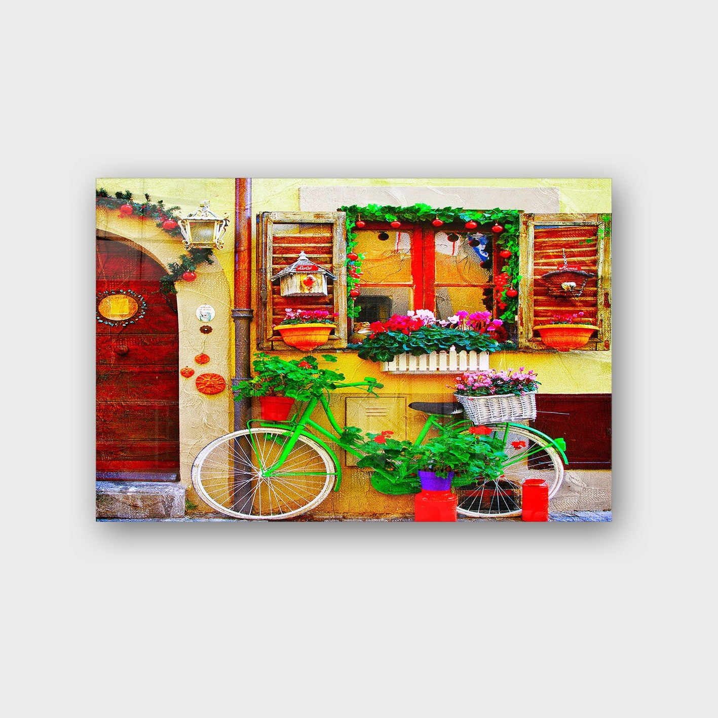 Quadro Decorativo em Vidro Temperado Multicolor 50x70cm - Arte Moderna para Parede