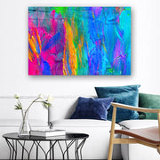 Quadro Decorativo em Vidro Temperado Multicolor 70x100cm - Arte Moderna para Parede