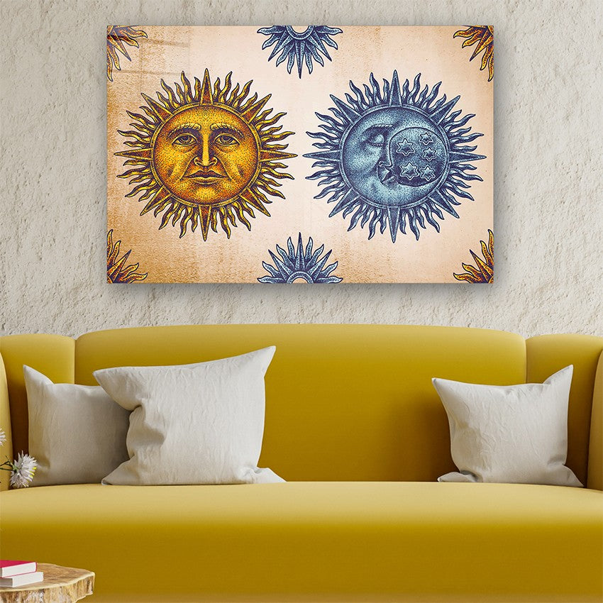 Quadro Decorativo em Vidro Temperado Multicolor 50x70cm - Arte Moderna para Parede