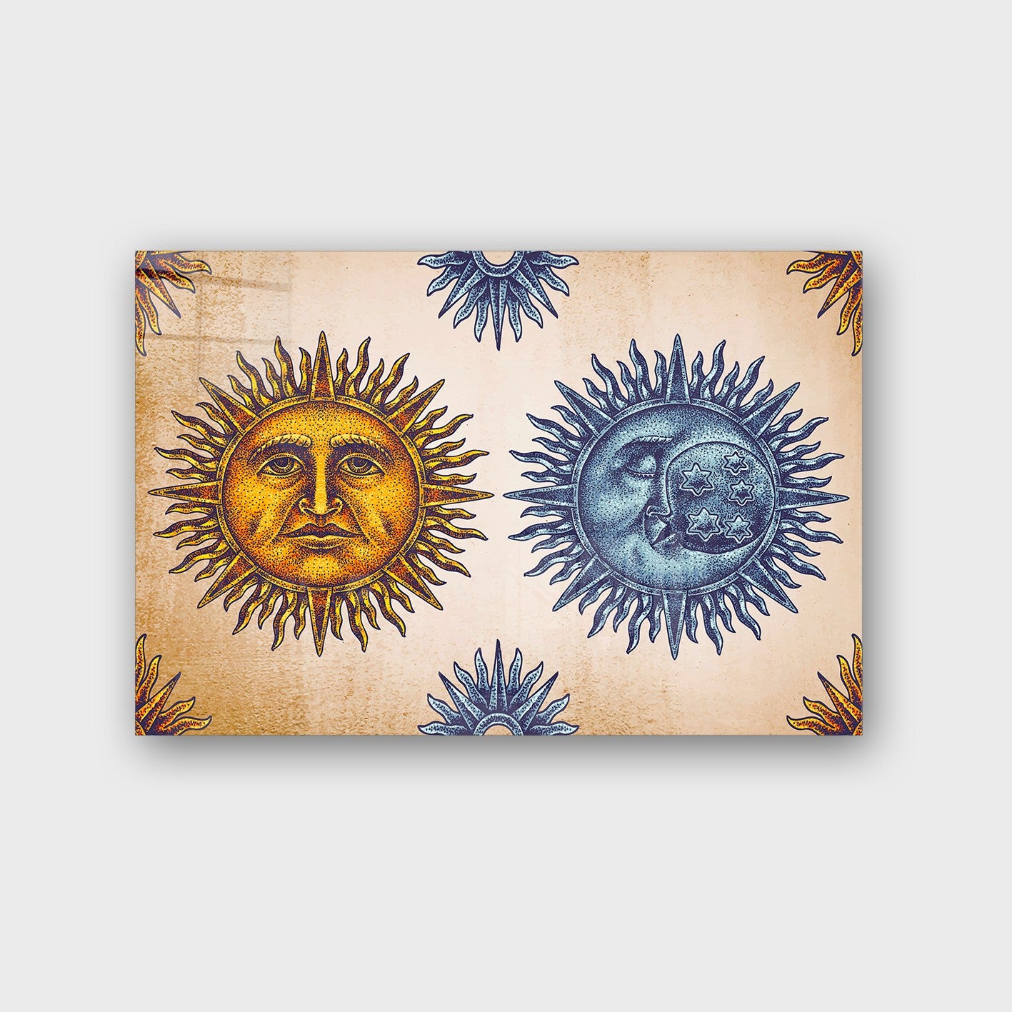 Quadro Decorativo em Vidro Temperado Multicolor 70x100cm - Arte Moderna para Parede