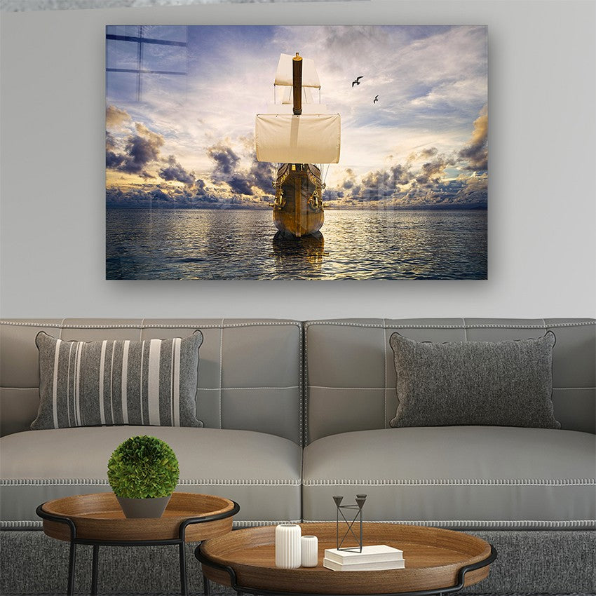 Quadro Decorativo em Vidro Temperado Multicolor 50x70cm - Arte Moderna para Parede