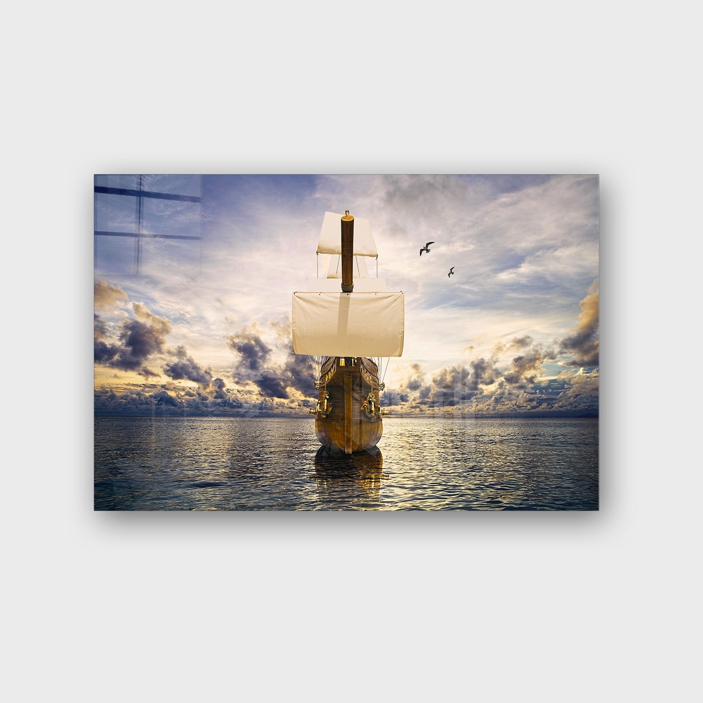 Quadro Decorativo em Vidro Temperado Multicolor 50x70cm - Arte Moderna para Parede