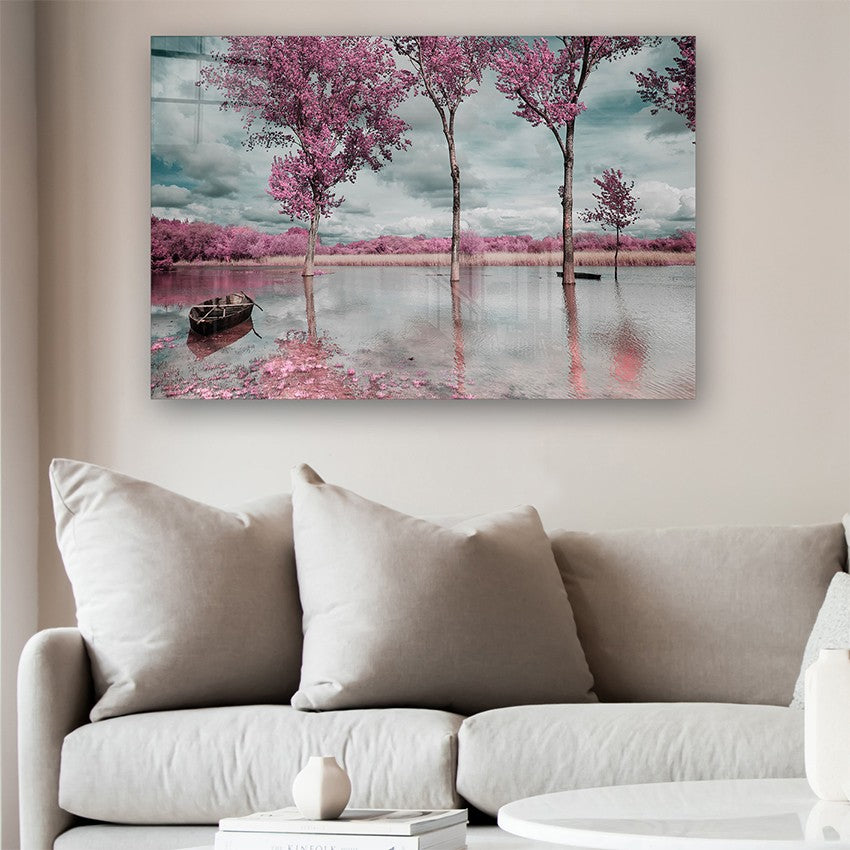 Quadro Decorativo em Vidro Temperado Multicolor 50x70cm - Arte Moderna para Parede