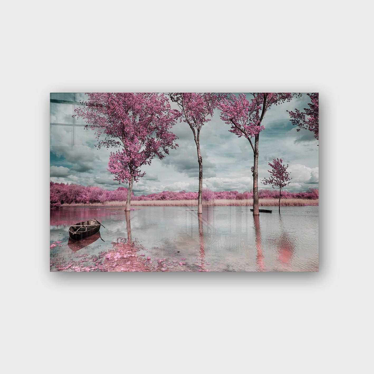 Quadro Decorativo em Vidro Temperado Multicolor 50x70cm - Arte Moderna para Parede