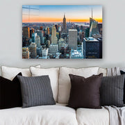 Quadro Decorativo em Vidro Temperado Multicolor 70x100cm - Arte Moderna para Parede