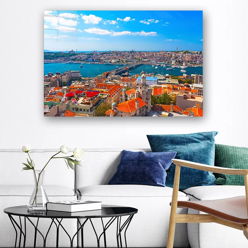 Quadro Decorativo em Vidro Temperado Multicolor 50x70cm - Arte Moderna para Parede