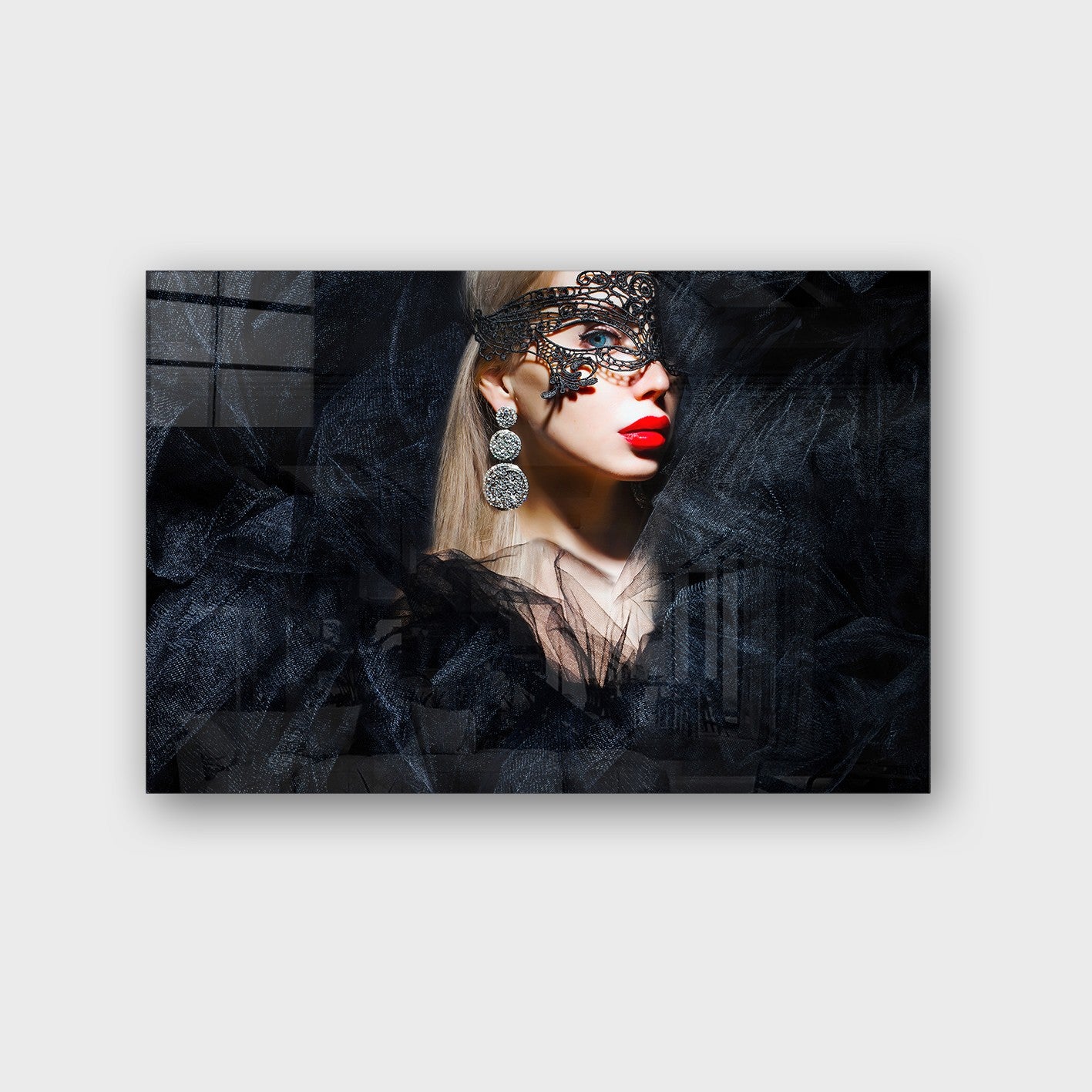 Quadro Decorativo em Vidro Temperado Multicolor 70x100cm - Arte Moderna para Parede