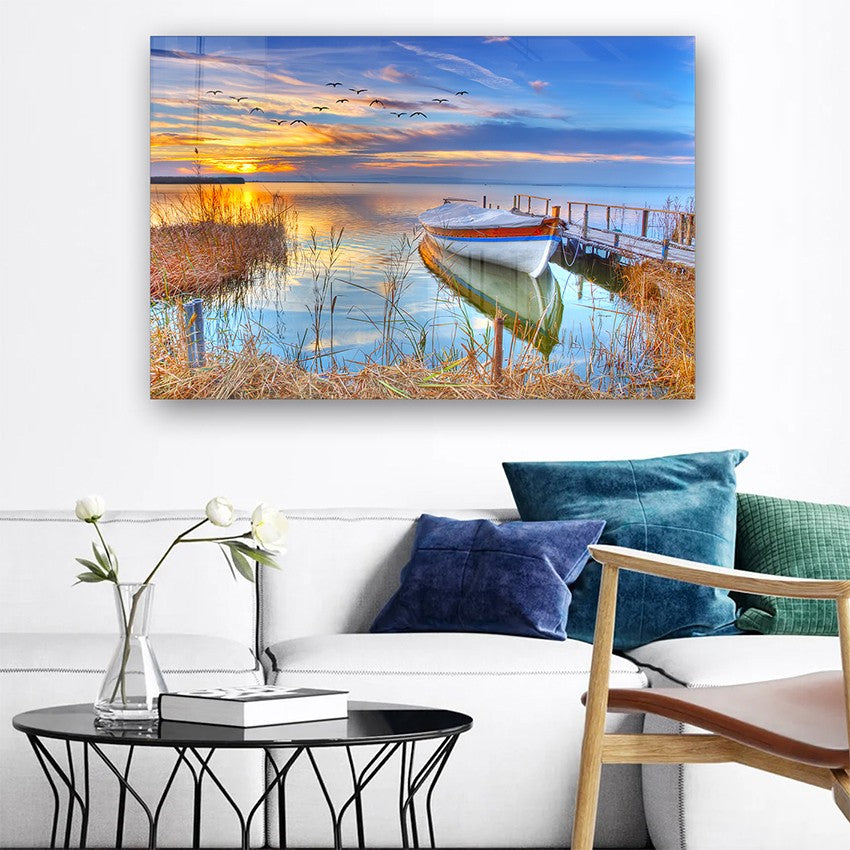Quadro Decorativo em Vidro Temperado Multicolor 40x60cm - Arte Moderna para Parede