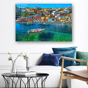 Quadro Decorativo em Vidro Temperado Multicolor 40x60cm - Arte Moderna para Parede