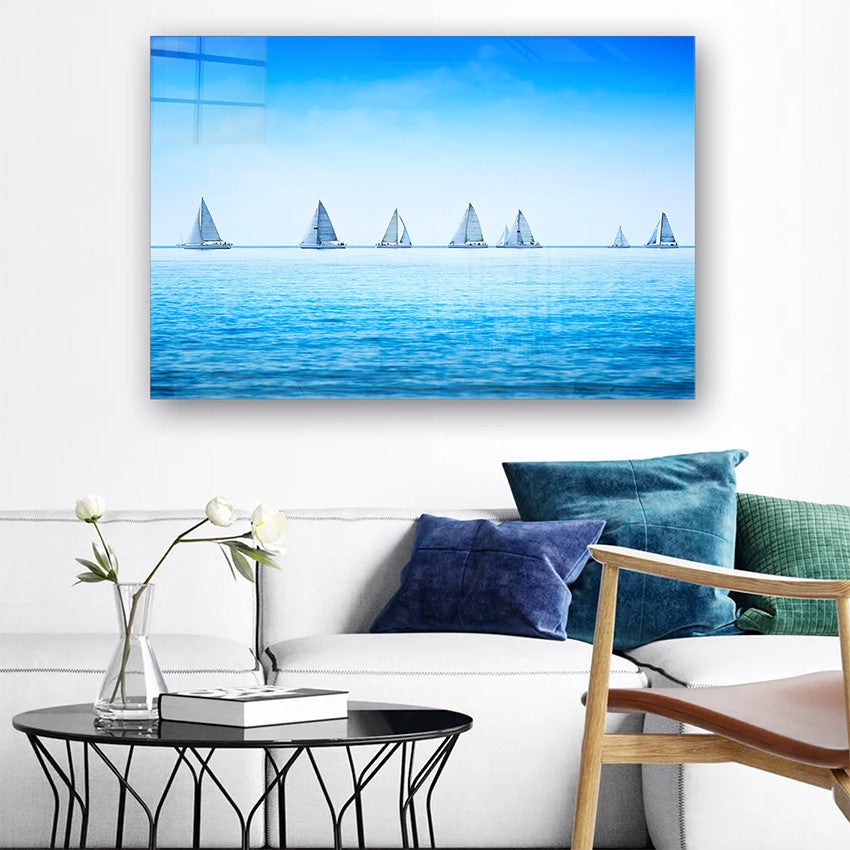 Quadro Decorativo em Vidro Temperado Multicolor 40x60cm - Arte Moderna para Parede