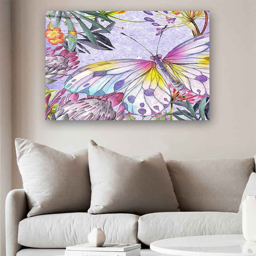 Quadro Decorativo em Vidro Temperado Multicolor 70x100cm - Arte Moderna para Parede