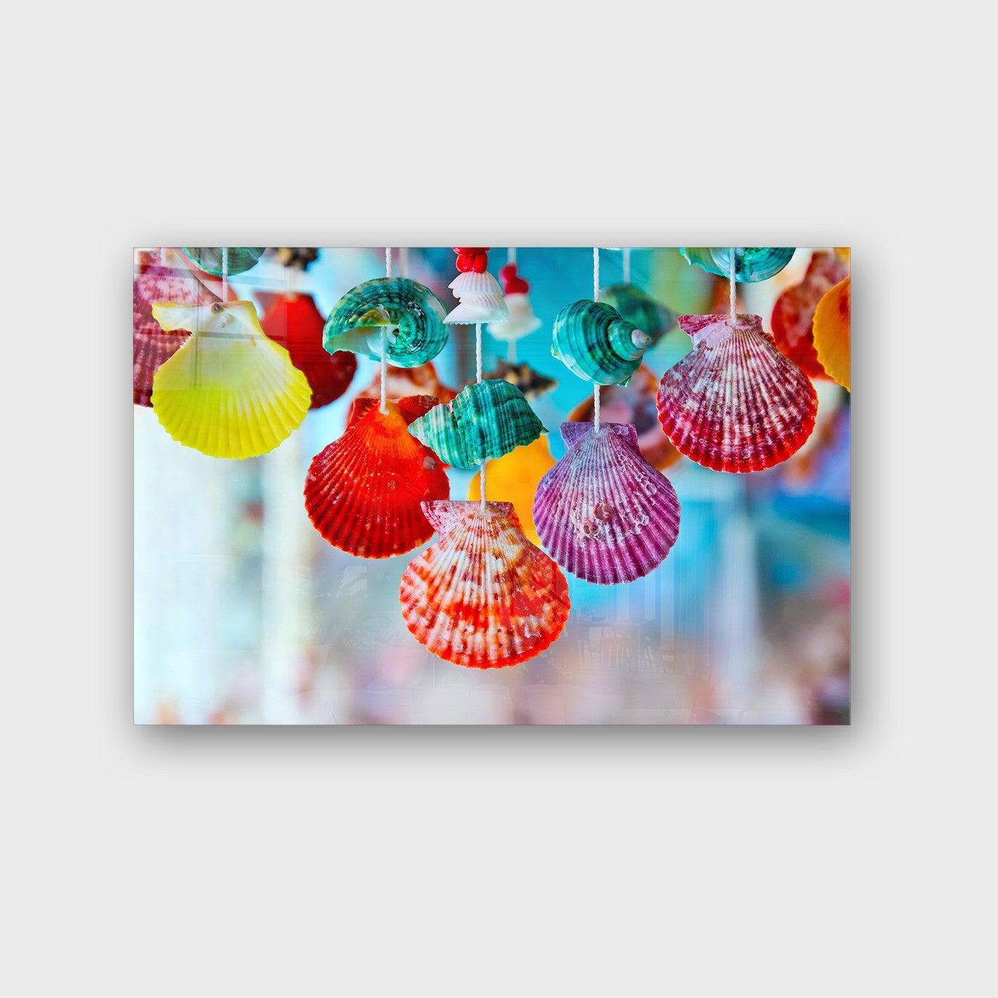 Quadro Decorativo em Vidro Temperado Multicolor 50x70cm - Arte Moderna para Parede