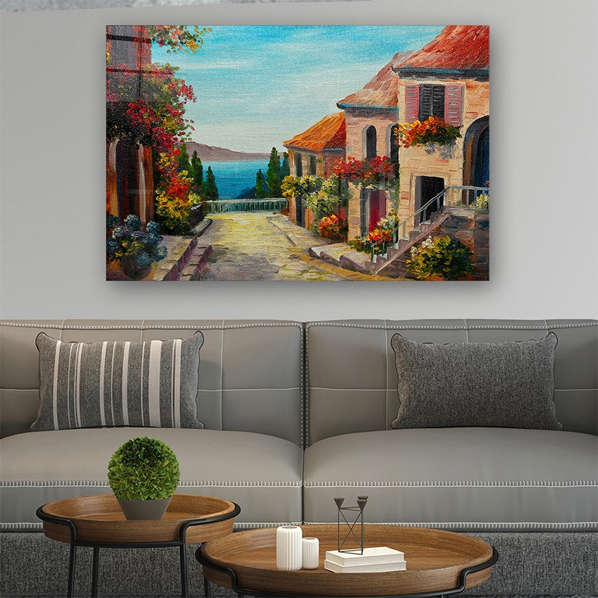 Quadro Decorativo em Vidro Temperado Multicolor 40x60cm - Arte Moderna para Parede