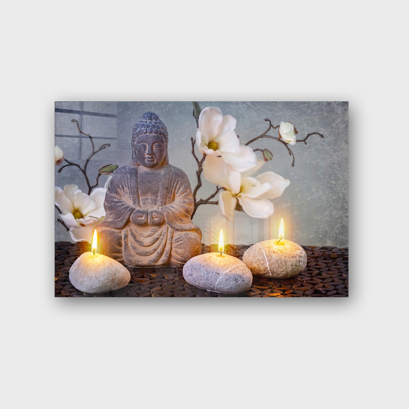 Quadro Decorativo em Vidro Temperado Multicolor 50x70cm - Arte Moderna para Parede