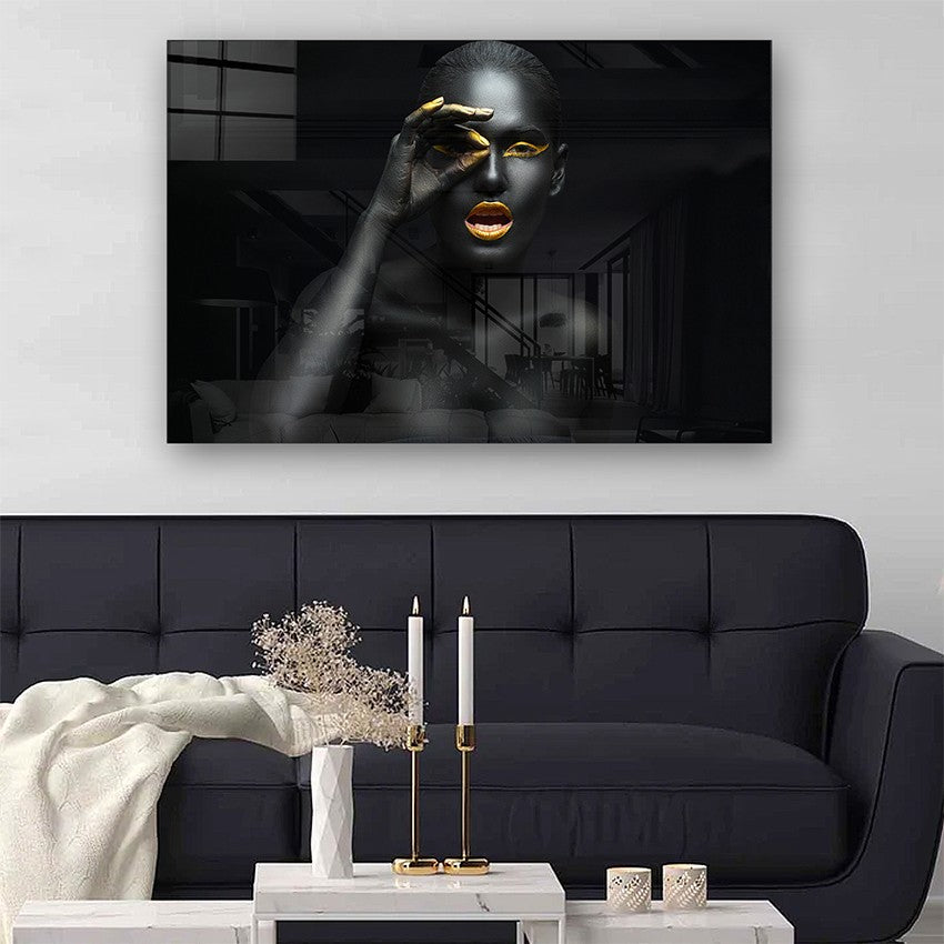 Quadro Decorativo em Vidro Temperado Multicolor 40x60cm - Arte Moderna para Parede