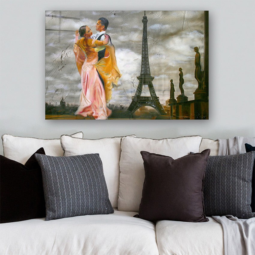 Quadro Decorativo em Vidro Temperado Multicolor 40x60cm - Arte Moderna para Parede