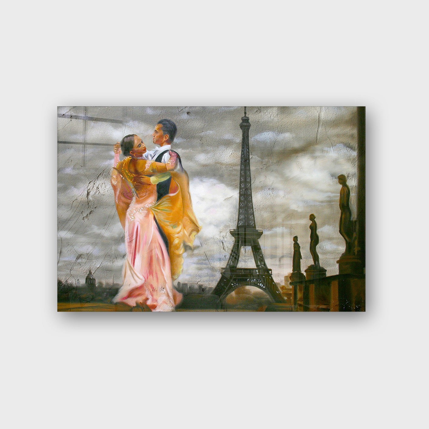 Quadro Decorativo em Vidro Temperado Multicolor 50x70cm - Arte Moderna para Parede