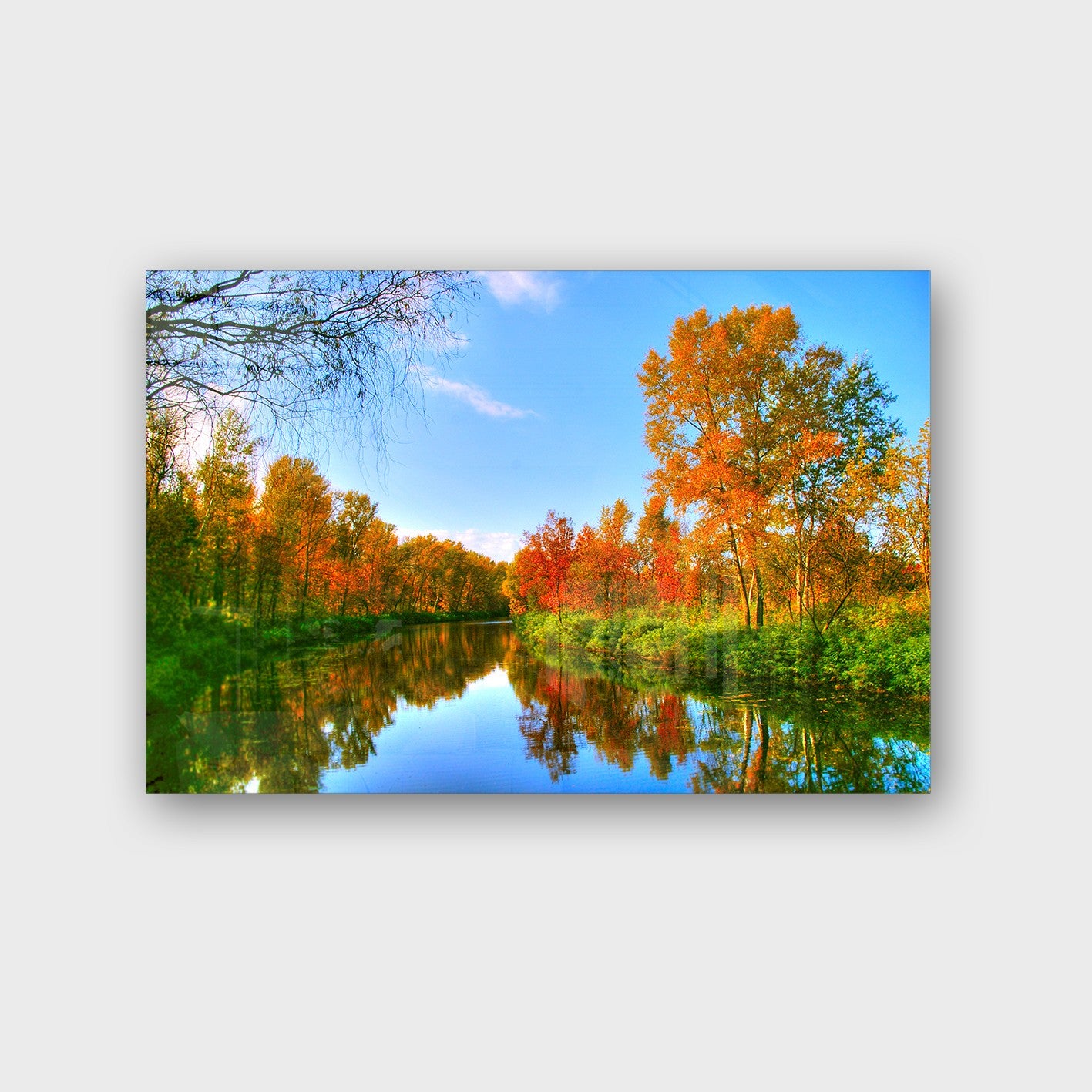 Quadro Decorativo em Vidro Temperado Multicolor 40x60cm - Arte Moderna para Parede