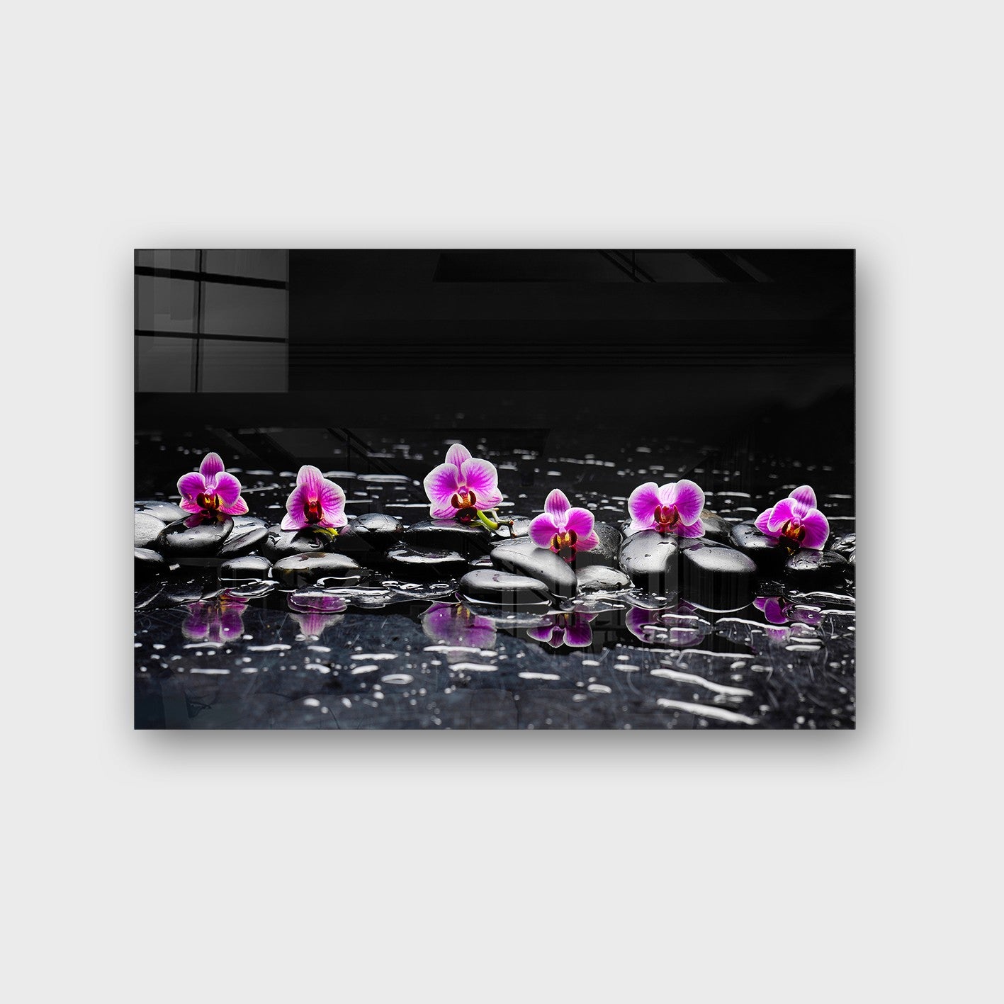 Quadro Decorativo em Vidro Temperado Multicolor 40x60cm - Arte Moderna para Parede