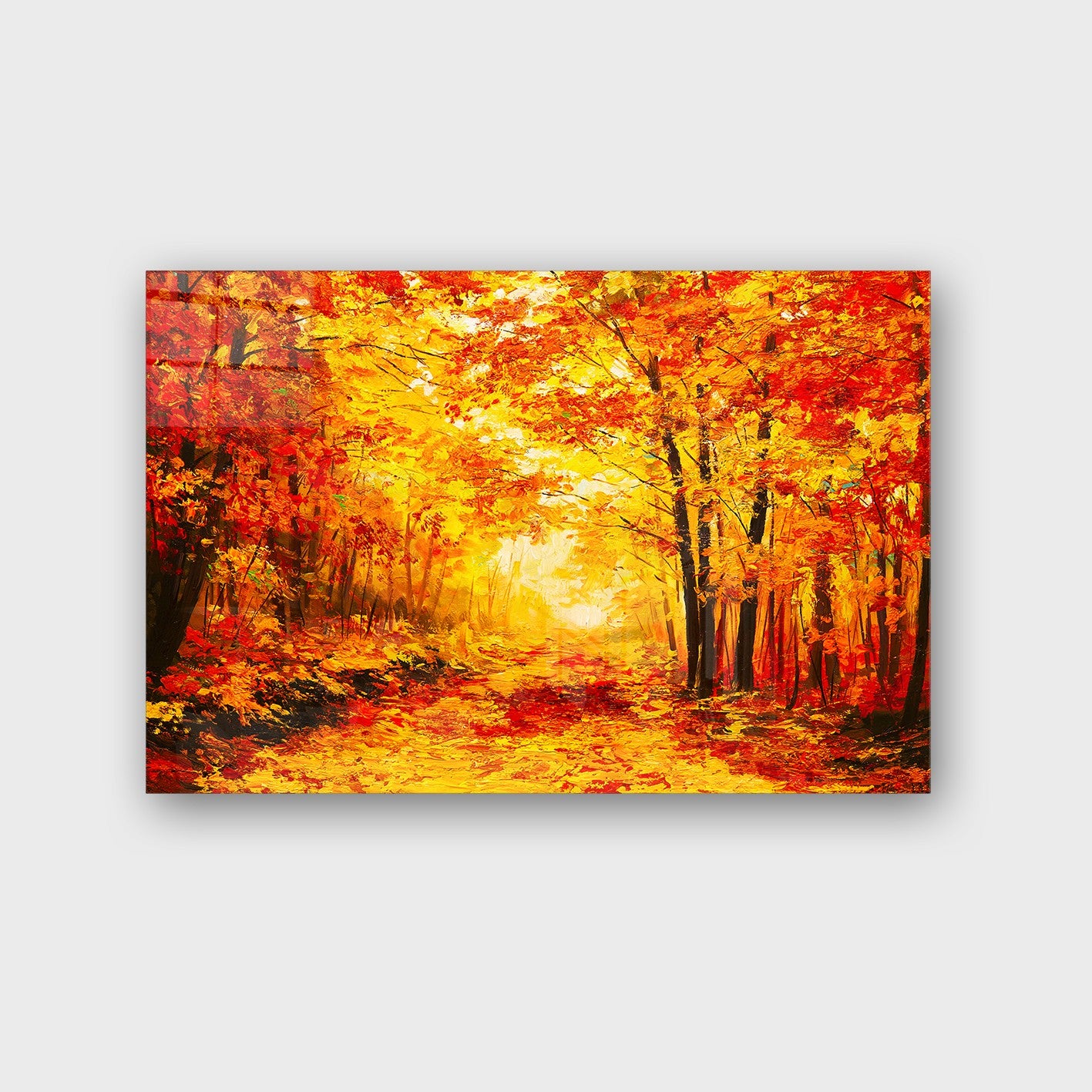 Quadro Decorativo em Vidro Temperado Multicolor 40x60cm - Arte Moderna para Parede