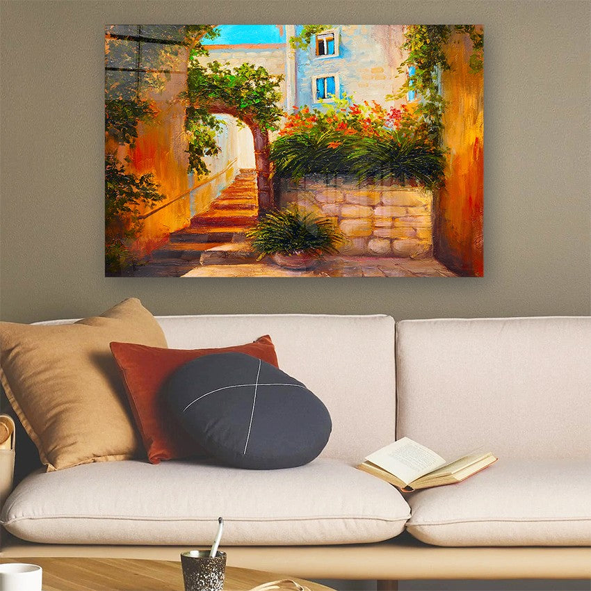 Quadro Decorativo em Vidro Temperado Multicolor 50x70cm - Arte Moderna para Parede