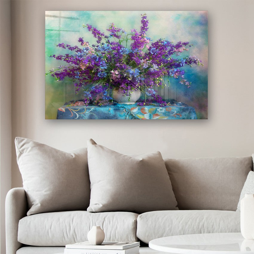 Quadro Decorativo em Vidro Temperado Multicolor 50x70cm - Arte Moderna para Parede