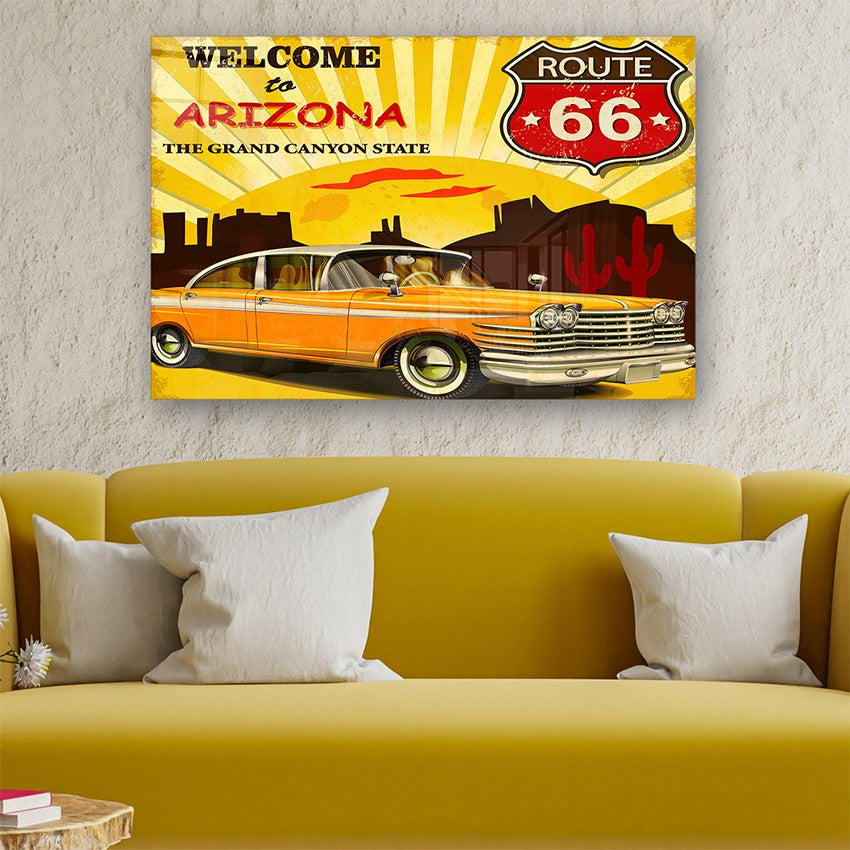 Quadro Decorativo em Vidro Temperado Multicolor 70x100cm - Arte Moderna para Parede