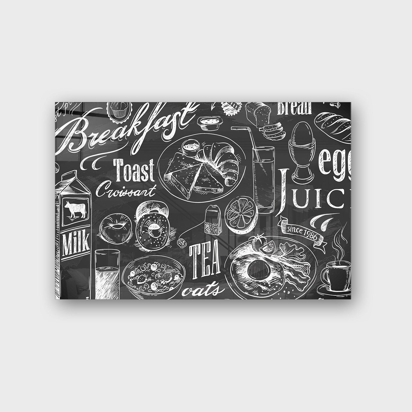 Quadro Decorativo em Vidro Temperado Multicolor 40x60cm - Arte Moderna para Parede