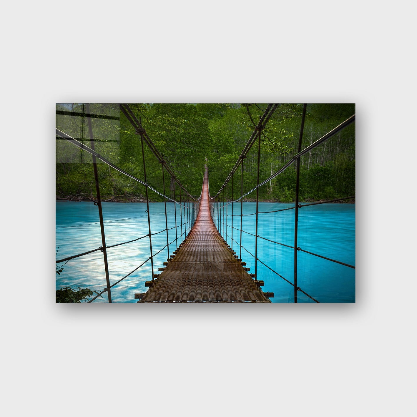 Quadro Decorativo em Vidro Temperado Multicolor 70x100cm - Arte Moderna para Parede