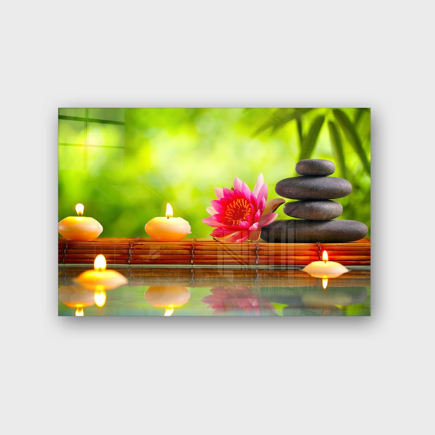 Quadro Decorativo em Vidro Temperado Multicolor 50x70cm - Arte Moderna para Parede