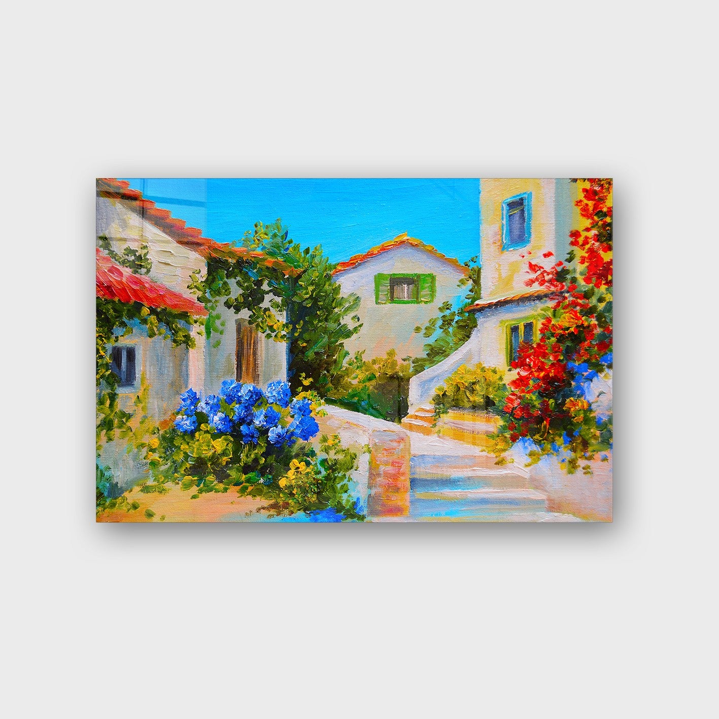 Quadro Decorativo em Vidro Temperado Multicolor 40x60cm - Arte Moderna para Parede