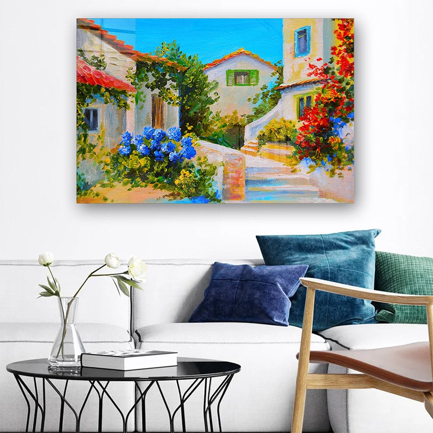 Quadro Decorativo em Vidro Temperado Multicolor 50x70cm - Arte Moderna para Parede