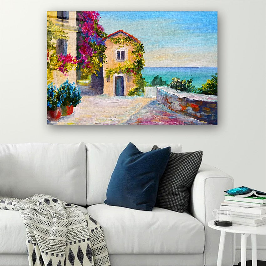 Quadro Decorativo em Vidro Temperado Multicolor 50x70cm - Arte Moderna para Parede