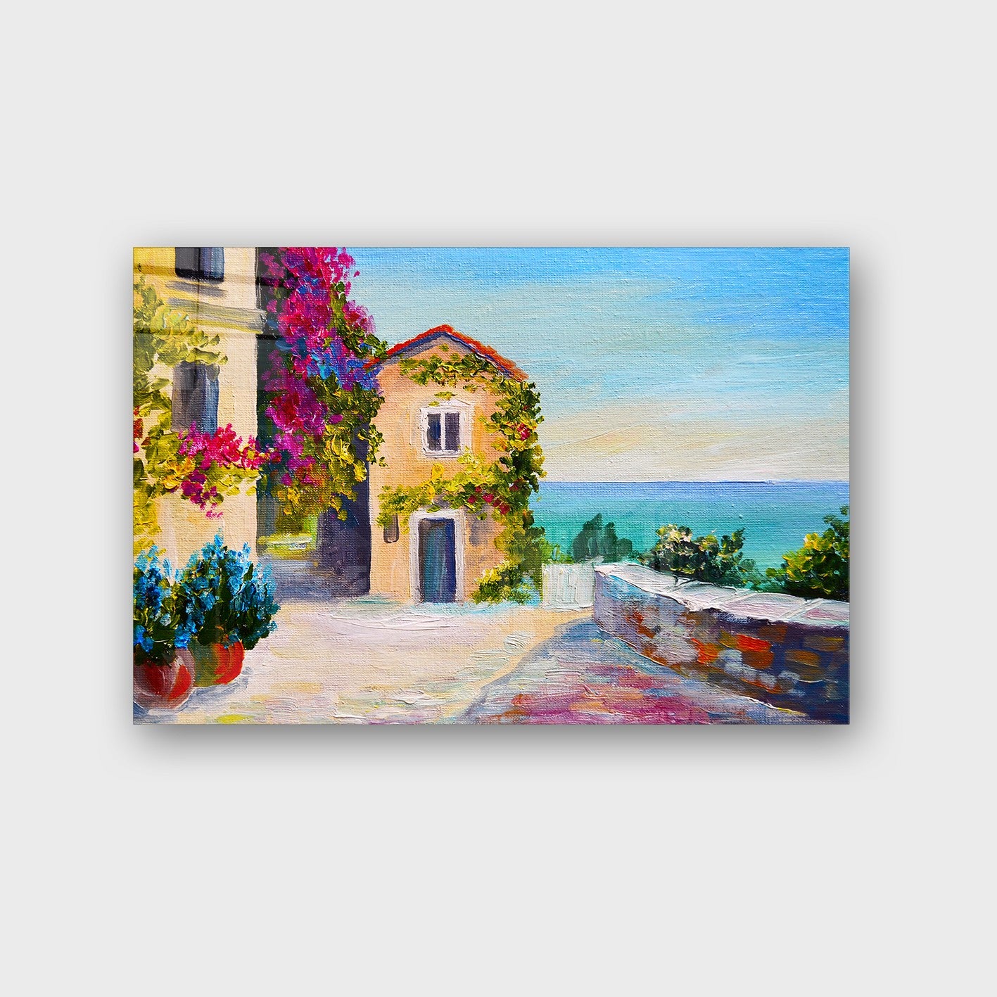 Quadro Decorativo em Vidro Temperado Multicolor 70x100cm - Arte Moderna para Parede