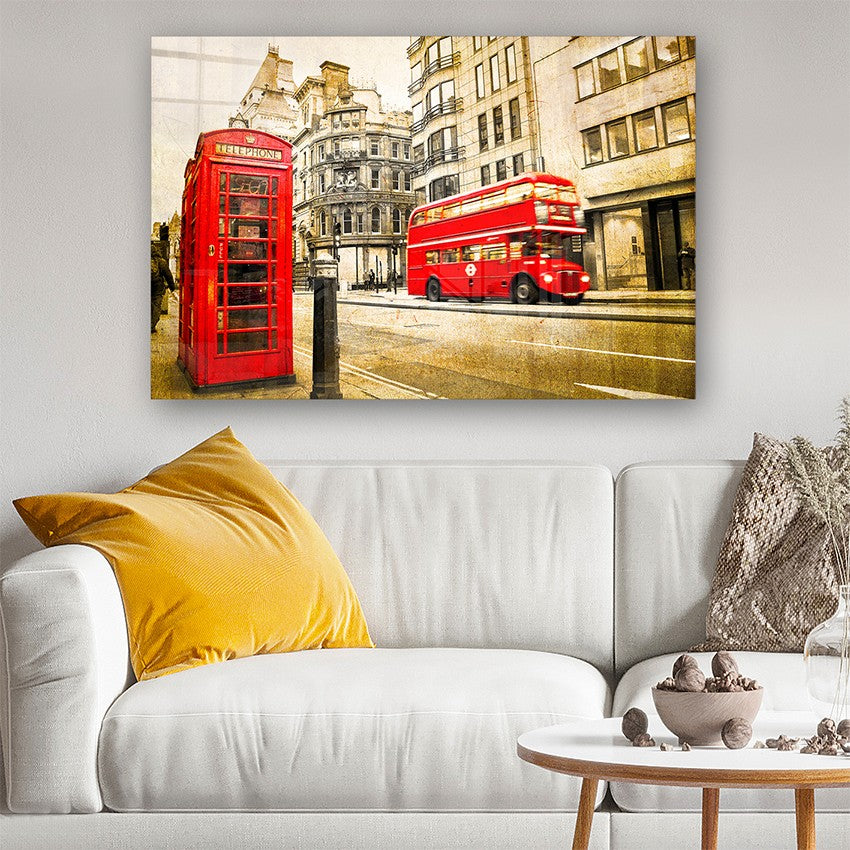 Quadro Decorativo em Vidro Temperado Multicolor 40x60cm - Arte Moderna para Parede