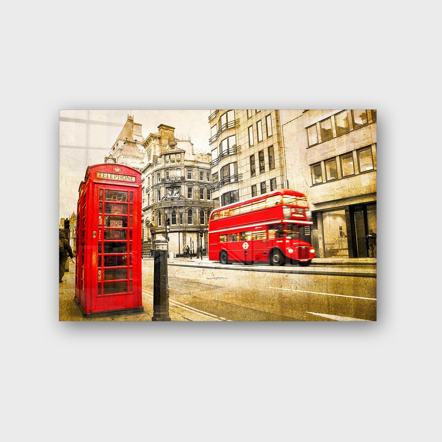 Quadro Decorativo em Vidro Temperado Multicolor 40x60cm - Arte Moderna para Parede