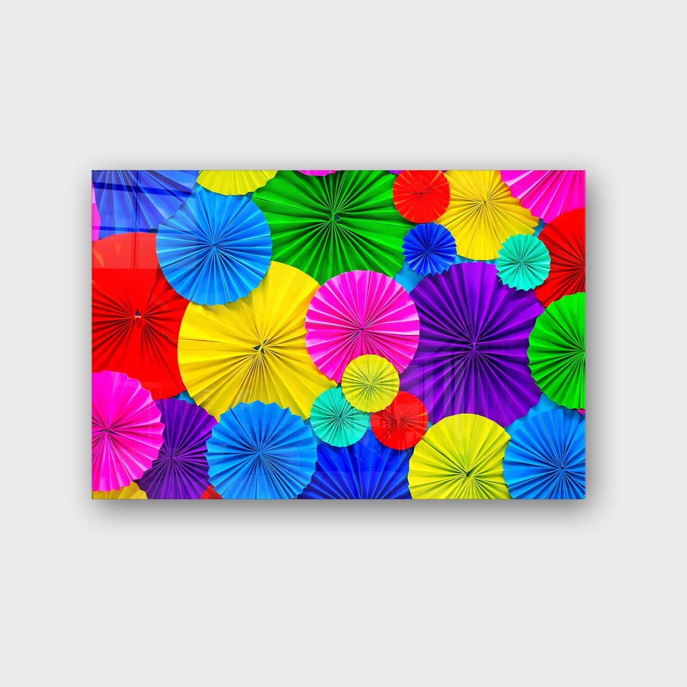 Quadro Decorativo em Vidro Temperado Multicolor 70x100cm - Arte Moderna para Parede