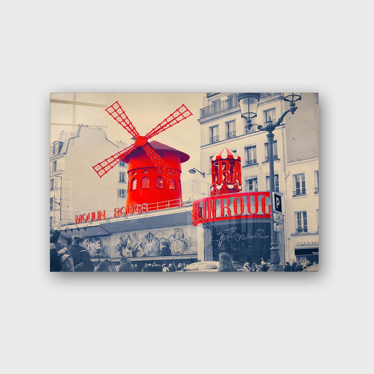 Quadro Decorativo em Vidro Temperado Multicolor 50x70cm - Arte Moderna para Parede