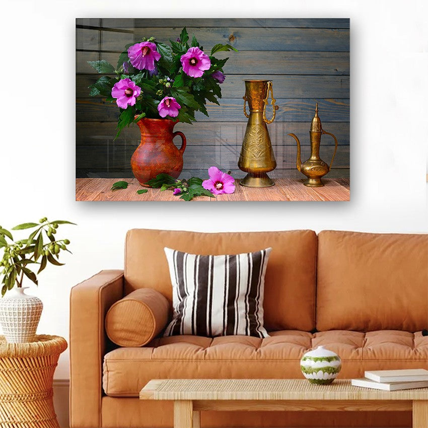 Quadro Decorativo em Vidro Temperado Multicolor 40x60cm - Arte Moderna para Parede