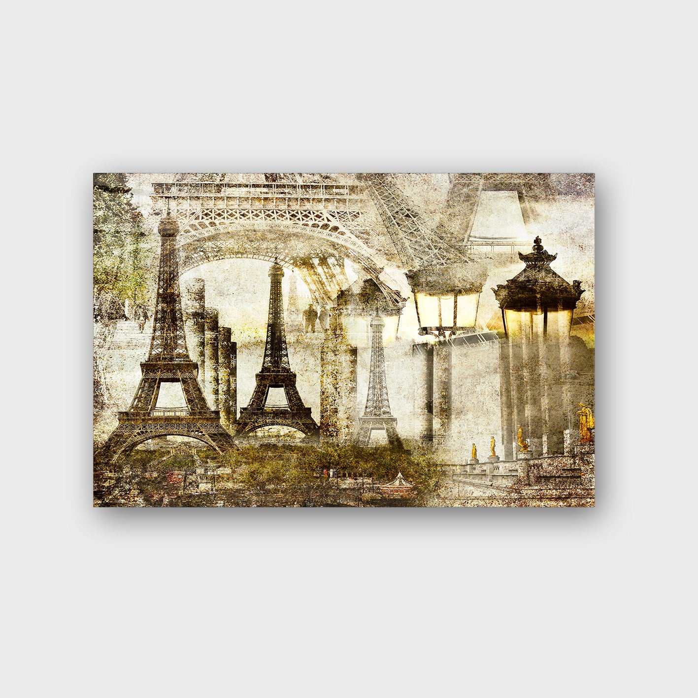 Quadro Decorativo em Vidro Temperado Multicolor 70x100cm - Arte Moderna para Parede