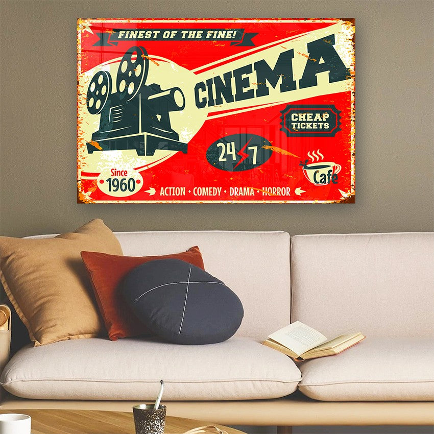 Quadro Decorativo em Vidro Temperado Multicolor 40x60cm - Arte Moderna para Parede