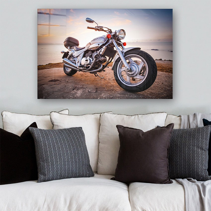 Quadro Decorativo em Vidro Temperado Multicolor 40x60cm - Arte Moderna para Parede